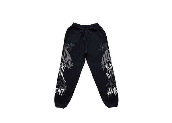 Font Logo Sweatpants Black